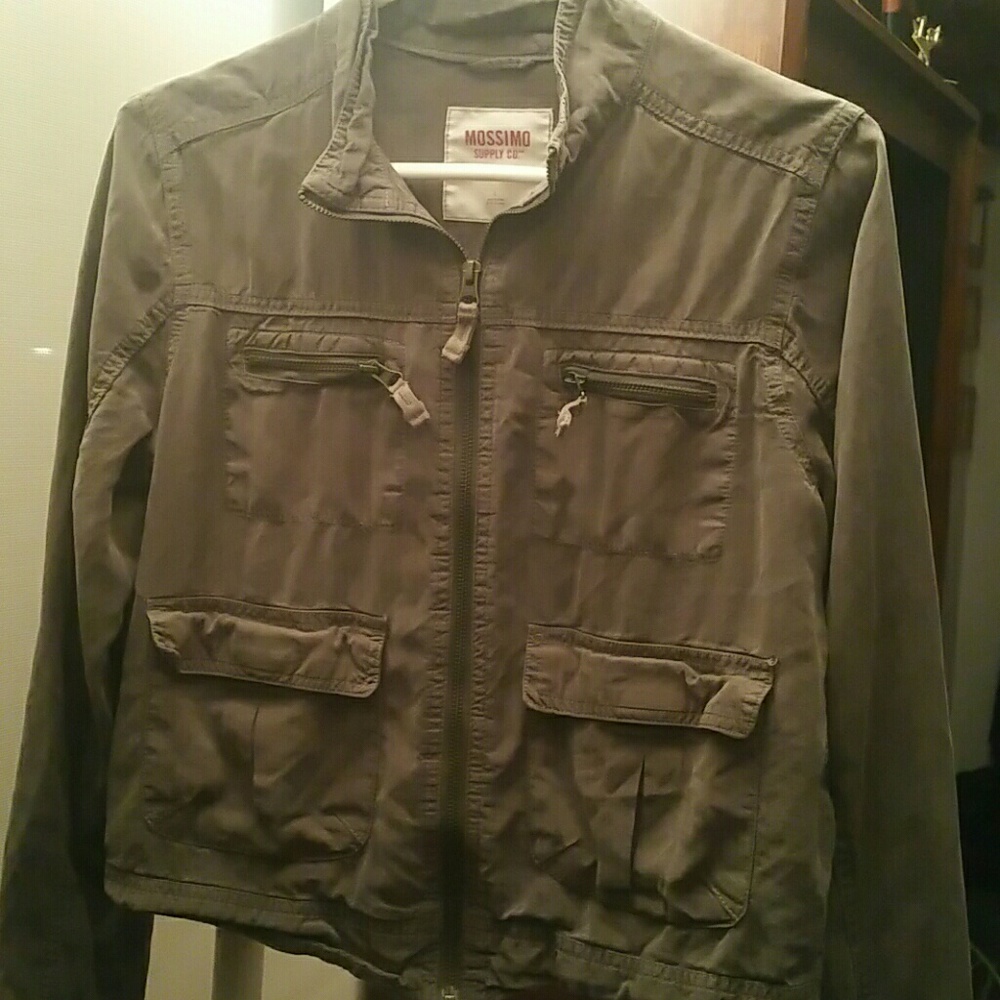 Women's Olive green zip up Jacket